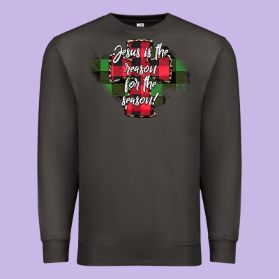 Jesus Is The Reason For The Season Premium Sweatshirt Designed By Cowhidedigitalart