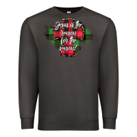 Smoke Jesus is the Reason For The Season Premium Sweatshirt - CowhideDigitalArt