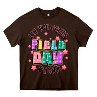 Chocolate Brown field day let the games begin Heavy Core Tee - JahusDesignShop