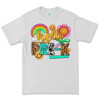 Dove Grey hello pre k Premium Tee - NancyCooperArtShop