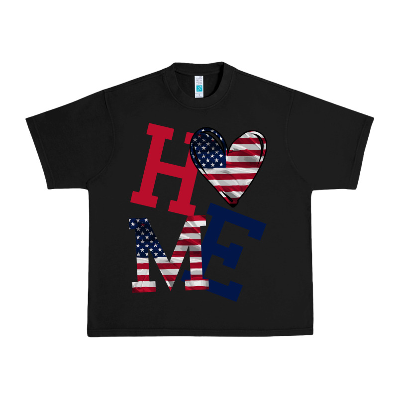 American Flag Home Urban Heavy Tee by Bettercallsaul | Teevron
