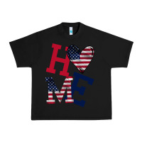 Black American Flag Home Urban Heavy Tee - Bettercallsaul