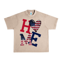 French Oak American Flag Home Urban Heavy Tee - Bettercallsaul