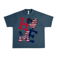 Midnight Navy American Flag Home Urban Heavy Tee - Bettercallsaul