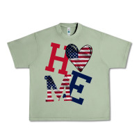 Oil Green American Flag Home Urban Heavy Tee - Bettercallsaul