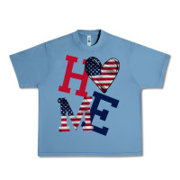 Pebble Blue American Flag Home Urban Heavy Tee - Bettercallsaul
