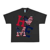 Pigment Black American Flag Home Urban Heavy Tee - Bettercallsaul