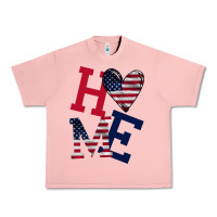 Salmon American Flag Home Urban Heavy Tee - Bettercallsaul