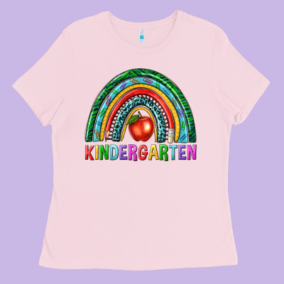 Rainbow Kindergarten Ladies Tee Designed By Nancycooperartshop