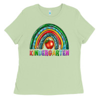 Matcha rainbow kindergarten Ladies Tee - NancyCooperArtShop