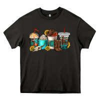 Asphalt western coffee cups Heavy Core Tee - NancyCooperArtShop