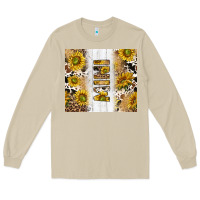 Mushroom western mother's day mini with cowhide and sunflowers tumbler tbs Long Sleeve Tee - TumblerDesignByShophia