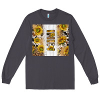 Smoke western mother's day mini with cowhide and sunflowers tumbler tbs Long Sleeve Tee - TumblerDesignByShophia