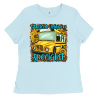 Baby Blue student delivery specialist Ladies Tee - NancyCooperArtShop