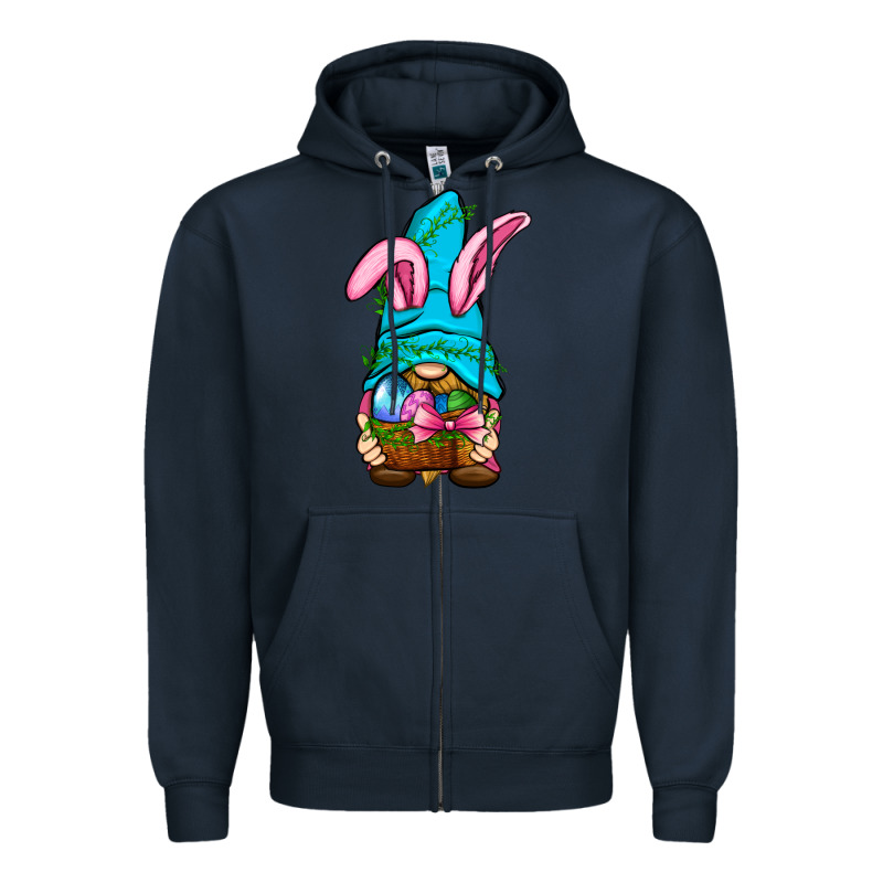Easter Wicker Basket Gnome Zipper Hoodie by BundleAndBundleShop | Teevron