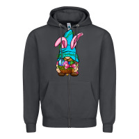 Smoke Easter Wicker Basket Gnome Zipper Hoodie - BundleAndBundleShop