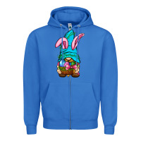 True Royal Easter Wicker Basket Gnome Zipper Hoodie - BundleAndBundleShop