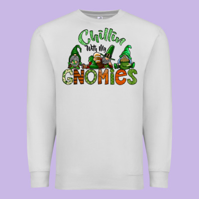 St Patricks Day Gnomes Premium Sweatshirt Designed By Cowhidedigitalart