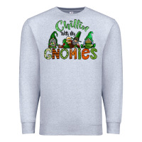 Heather Grey st patricks day gnomes Premium Sweatshirt - CowhideDigitalArt