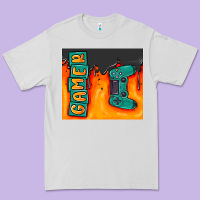 Gamer Premium Tee Designed By Maliassmallbusiness