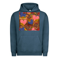 Pigment Midnight Navy america heart Urban Hoodie - Artiststas