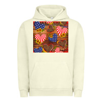 Pigment Pistachio america heart Urban Hoodie - Artiststas
