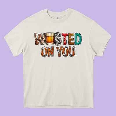 Wasted On You Heavy Core Tee Designed By Nancycooperartshop
