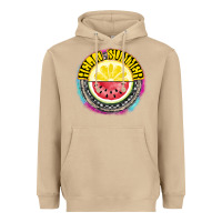 Mushroom Hello Summer Heavyweight Hoodie - CowhideDigitalArt