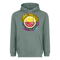 Sage Hello Summer Heavyweight Hoodie - CowhideDigitalArt
