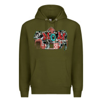 Army Green Mom cow Mother's Day Premium Hoodie - FaDigitalArtStudio