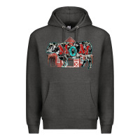 Charcoal Heather Mom cow Mother's Day Premium Hoodie - FaDigitalArtStudio