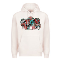 Pale Pink Mom cow Mother's Day Premium Hoodie - FaDigitalArtStudio