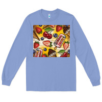 Colony Blue summer ice cream with fruits Long Sleeve Tee - TumblerDesignByShophia