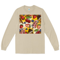 Mushroom summer ice cream with fruits Long Sleeve Tee - TumblerDesignByShophia