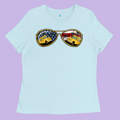 Bus Driver Sunglasses Ladies Tee Designed By Jasminsmagicworld