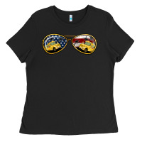 Black Bus Driver Sunglasses Ladies Tee - Jasminsmagicworld