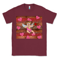 Burgundy valentine's day cupid heart Classic Tee - RanaPortraitStore