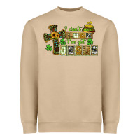 Mushroom i dont need luck ive got jesus Heavyweight Sweatshirt - CowGirlArtShop