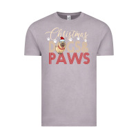 Vintage Zinc Christmas Dogs Paws Vintage Tee - Bettercallsaul
