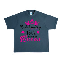 Midnight Navy Celebrating With the 18th Birthday Queen Urban Heavy Tee - Bettercallsaul