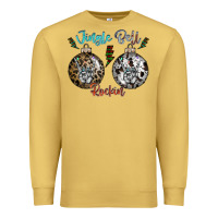 Antique Gold Jingle Bell Rockin Premium Sweatshirt - CowhideDigitalArt