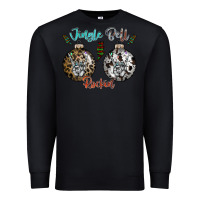 Black Jingle Bell Rockin Premium Sweatshirt - CowhideDigitalArt