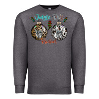 Charcoal Heather Jingle Bell Rockin Premium Sweatshirt - CowhideDigitalArt