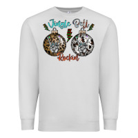 Dove Grey Jingle Bell Rockin Premium Sweatshirt - CowhideDigitalArt