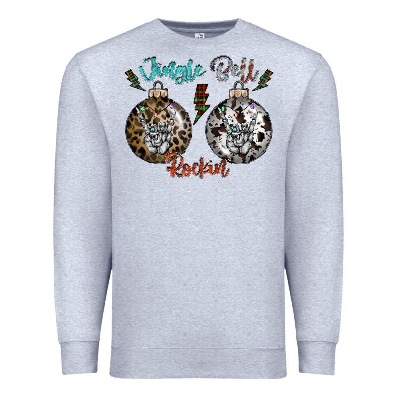 Jingle Bell Rockin Premium Sweatshirt by CowhideDigitalArt | Teevron