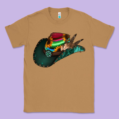 Aztec Sunflower Cowboy Hat Classic Tee Designed By Bettercallsaul