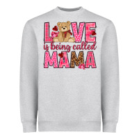 Heather Grey Love is being called mama mother's day Heavyweight Sweatshirt - HowdyJamesFarm
