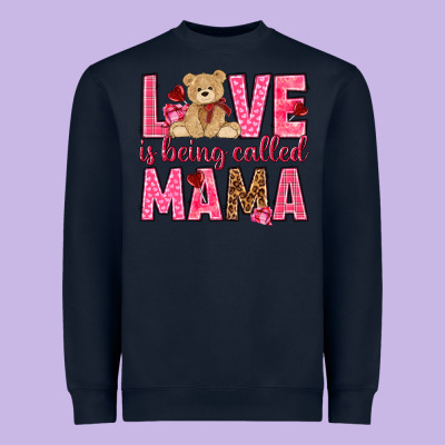 Love Is Being Called Mama Mother's Day Heavyweight Sweatshirt Designed By Howdyjamesfarm