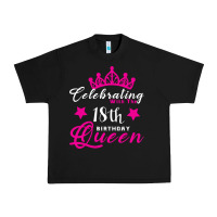 Black Celebrating With the 18th Birthday Queen Urban Heavy Tee - Bettercallsaul