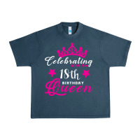 Midnight Navy Celebrating With the 18th Birthday Queen Urban Heavy Tee - Bettercallsaul